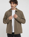 Chaqueta hombre Huasco olivo - Algodón orgánico - Frøens