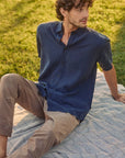 Camisa manga corta Puelche azul