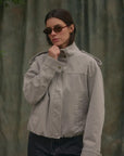 Chaqueta mujer Bomber gris