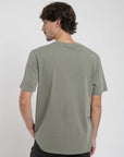 Polera manga corta hombre Plain verde - Algodón orgánico - Frøens