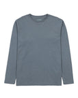Polera manga larga hombre Plain azul - Algodón orgánico - Frøens