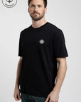 Polera manga corta hombre Sol negro - Algodón orgánico - Frøens