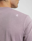 Polera manga corta hombre Heavyweight Plain rosado - Algodón orgánico