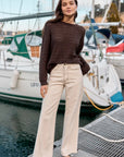 Pantalón mujer jeans Cala crudo - Frøens