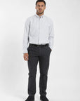 Label - Camisa manga larga oxford gris - Froens
