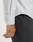 Label - Camisa manga larga Oxford gris Froens