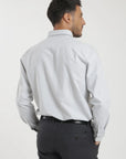 Label - Camisa manga larga Oxford gris Froens