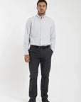 Label - Camisa manga larga Oxford gris Froens
