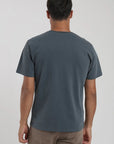 Label - Polera manga corta hombre Slim azul Froens