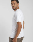 Label - Polera manga corta hombre Slim blanco Froens
