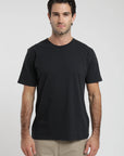 Label - Polera manga corta hombre slim negro
