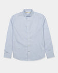 Label - Camisa manga larga non iron stripes azul