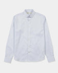 Label - Camisa manga larga non iron stripes azul