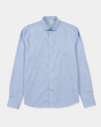 Label - Camisa manga larga non iron celeste