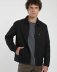 Chaqueta hombre Palma negro - Algodón orgánico y lino - Frøens