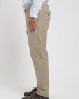 Label - Pantalón hombre Chino beige algodón orgánico