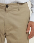 Label - Pantalón hombre Chino beige algodón orgánico