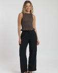 Pantalón mujer coral negro Froens