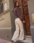 Pantalón mujer jeans Cala crudo - Frøens