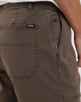 Pantalón hombre Patch café