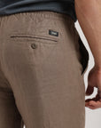 Pantalón hombre lino taupe Froens
