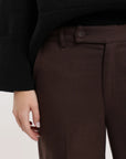 Pantalón mujer Moca café - Lana