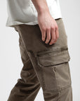 Pantalón hombre Cargo Olivo - Algodón orgánico - Frøens