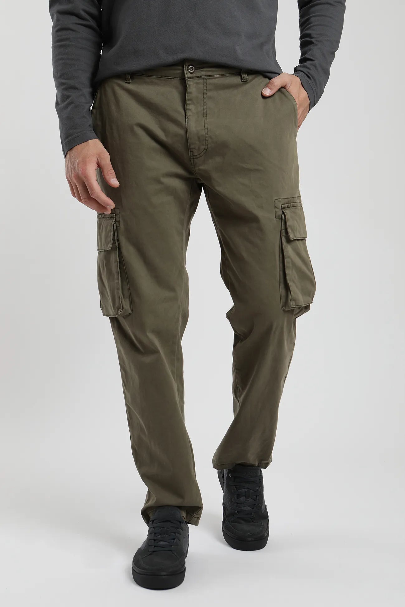 Cargo Hombre Pantalón De Polar Hombre Pantalon Gabardina Cargo