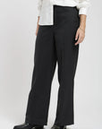 Pantalón mujer Moca rayas gris - Lana