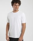 Polera manga corta hombre Plain blanco - Algodón orgánico