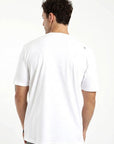 Polera manga corta hombre Bolsillo blanco