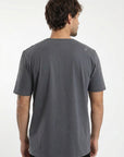Polera manga corta hombre Bolsillo grafito
