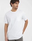 Polera manga corta hombre Bolsillo stitch blanco Froens