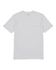 Polera manga corta hombre Bolsillo stitch blanco