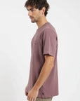 Polera manga corta hombre Bolsillo stitch burdeo Froens