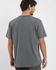 Polera manga corta hombre Bolsillo stitch grafito Froens