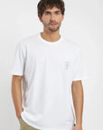 Polera manga corta hombre Carpintero blanco Froens