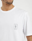 Polera manga corta hombre Carpintero blanco Froens
