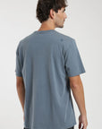 Polera manga corta hombre Hoja azul