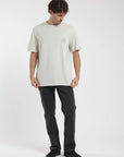 Polera manga corta hombre Pez beige