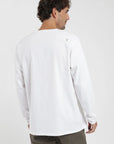 Polera manga larga hombre Plain heavy blanco