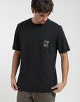Polera manga corta hombre South negro