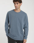 Polera manga larga hombre Plain heavy azul