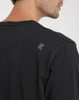 Polera manga larga hombre Plain heavy negro