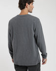 Polera manga larga hombre Mao grafito