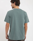 Polera manga corta hombre Mao verde oscuro Froens