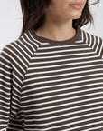 Polera manga larga mujer Agata café