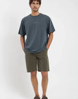 Polera manga corta hombre Oversize azul Froens