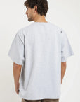 Polera manga corta hombre Oversize gris Froens