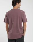 Polera manga corta hombre Plain burdeo - Algodón orgánico - Frøens
